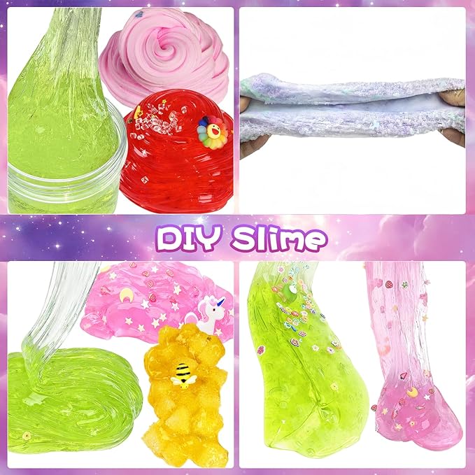 15 Packs Mixed Cloud Galaxy Butter Slime Kit,Non Sticky,Super Soft Sludge Toy,Birthday Gifts for Kids,Party Favor for Girls & Boys