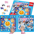 QUOKKA Magnetic Puzzles for Toddlers 3-5 – Search & Find 2 Pack 60 Pieces Each – Travel Friendly Board with Hidden Objects, Space Map and Polar Animals – Educational Puzzle Gift for 3 Year Olds