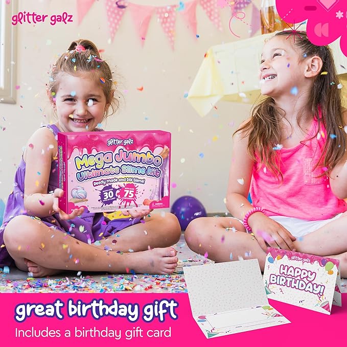 75 PCS Ultimate Slime Kit for Kids, Easter Butter Slime Making Set for Girls 6- 12, 36 Colors Premade Slime ,39 Add-ins to DIY, Glow in Dark ,Birthday Gifts & Party Favors for Girls & Boys Ages 10-12