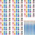 20 Pack Mini Acrylic Paint Set,12 Colors Acrylic Paints Strips for Kids&Adults Craft Paint,280 PCS Kids Painting Kit Container Strips Storage, Perfect for Home Birthday Classroom Party Favors……