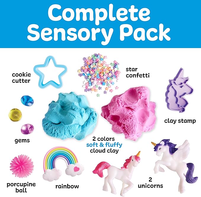 Creativity for Kids Sensory Pack: Unicorn - Sensory Toys for Toddlers, Unicorn Gifts for Girls, Toddler Activities and Spring Crafts (Ages 3+)