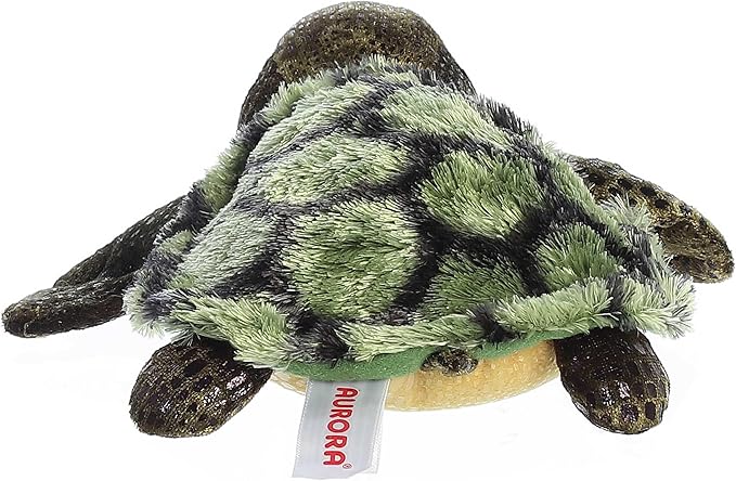 Aurora® Adorable Mini Flopsie™ Splish-Splash™ Stuffed Animal - Mini Companions Ready for Playful Adventures - for Kids All Ages, Toddlers, Adults, and Families - Green 7.5 Inches