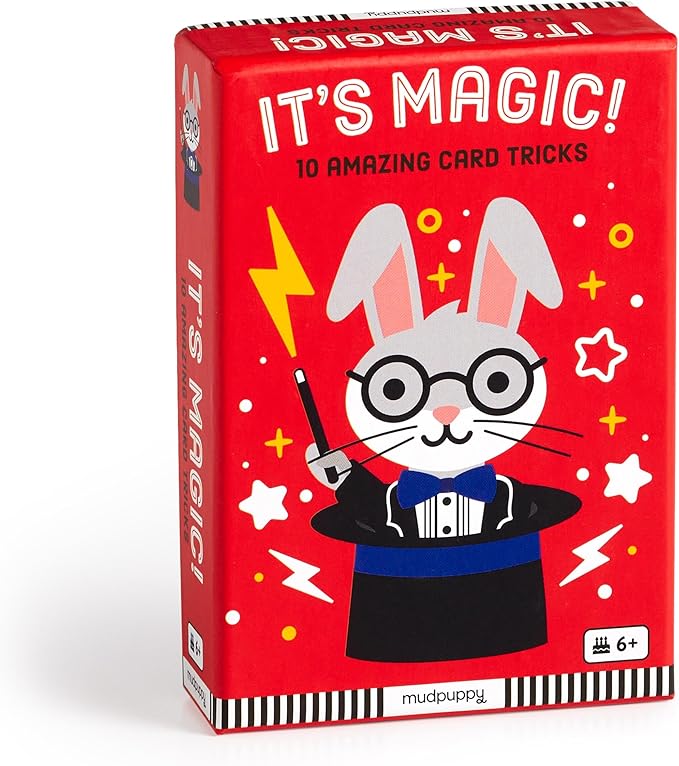 Mudpuppy It's Magic! – Animal Version of Classic Kids Card Tricks Card Game with Cute Illustrations of Animals for Children Ages 4 and Up, 2-4 Players