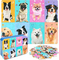 LELEMON Puzzles for Kids Ages 4-6,Dog 60 Piece Puzzles for Kids Ages 4-8,Children Jigsaw Puzzles Kids Puzzles in a Metal Box,Educational Learning Puzzle Toys for Girls and Boys