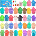 Butter Slime Kit 35 Pack, Christmas Mini Slime Party Favors for Girls Boys, Soft and Non-Sticky, Goodie Bags Stuffers, Classroom Reward, Bulk Slimes, Stocking Fillers for Kids