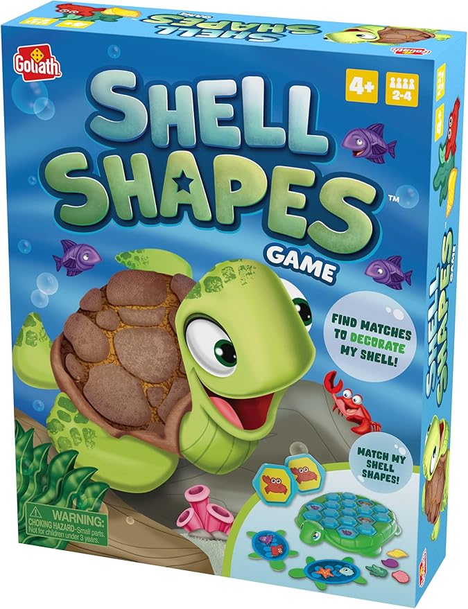 Shell Shapes Game - Develops Memory and Matching Skills As Players Find Matches to Decorate the Turtle's Shell by Goliath