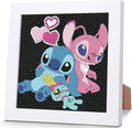 KOJEFCV Cartoon Diamond Art Painting Kits for Kids with Frame,Cartoon Diamond Art for Kids Ages 4-8-12,Easy Gem Kit Kid with Beautiful Package for Gift Home Wall Decor(7x7inch)