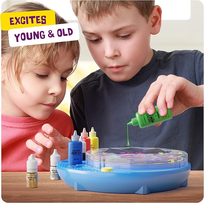Dan&Darci Paint Spin Art Machine Kit for Kids - Gifts for Girls - Arts & Crafts for Boys, Girls - Art Craft Set for 6-9 Year Old Boy - Painting Spinner Toys - Birthday Gift Ideas for Ages 6-12
