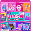 EZCRA Unicorn Craft Kits for Kids Ages 4-8 – 21 Projects in 1 Craft Box for Kids – All Inclusive No Mess Arts and Crafts Kit, Educational Activity Box for Girls