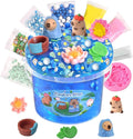 Capybara Slime Kit 10oz, Big Clear Slime Bucket for Kids 8-12 with 8 Packs Add-ins (Including Clay), Soft and Non-Sticky Kids Slime Toys, ASMR, Perfect Birthday Easter Gifts for Boys Girls