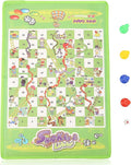 Snakes and Ladders Board Game, Portable Flying Chess Toy Set Educational Board Game for Kids and Adults