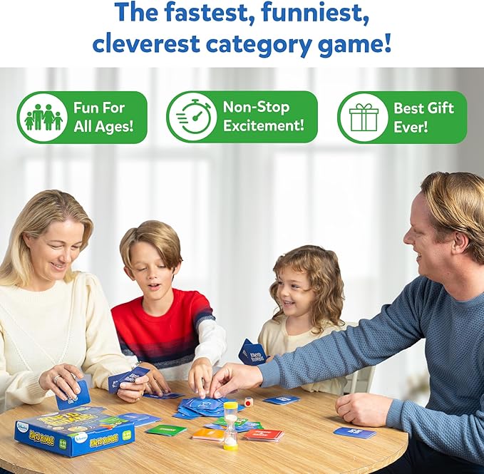 Skillmatics Rapid Rumble - Fast-Paced Board Game for Kids, Teens & Adults, Fun for Family Game Night & Educational Toy, Quick-Thinking Card Game, Gift for Ages 6, 7, 8, 9 & Up