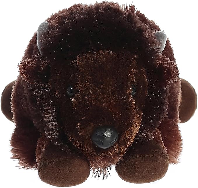 Aurora® Adorable Flopsie™ Bison Stuffed Animal - Used to Create Imaginative Play Adventures - Perfect for Birthdays, Kids and Adults, All Ages - Brown 12 Inches