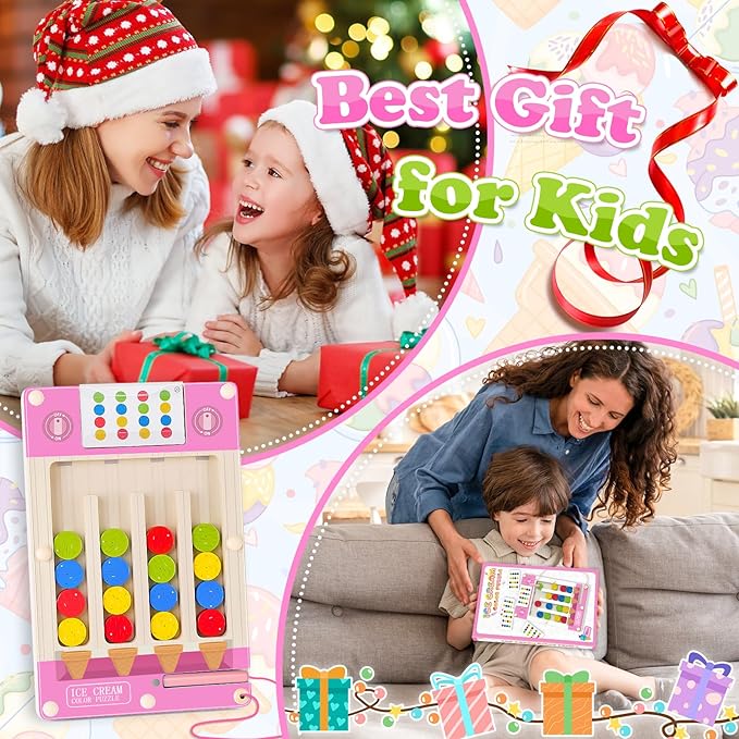 Magnetic Puzzle Toys for 3 4 5 Year Old Girl, Montessori Travel Activities for Kids Age 4-6 Year Old Girl Gifts, Wooden Sensory Toys for 3-4-5-6 Year Old Kids With Autism Learning Toy for 3+ Year Old