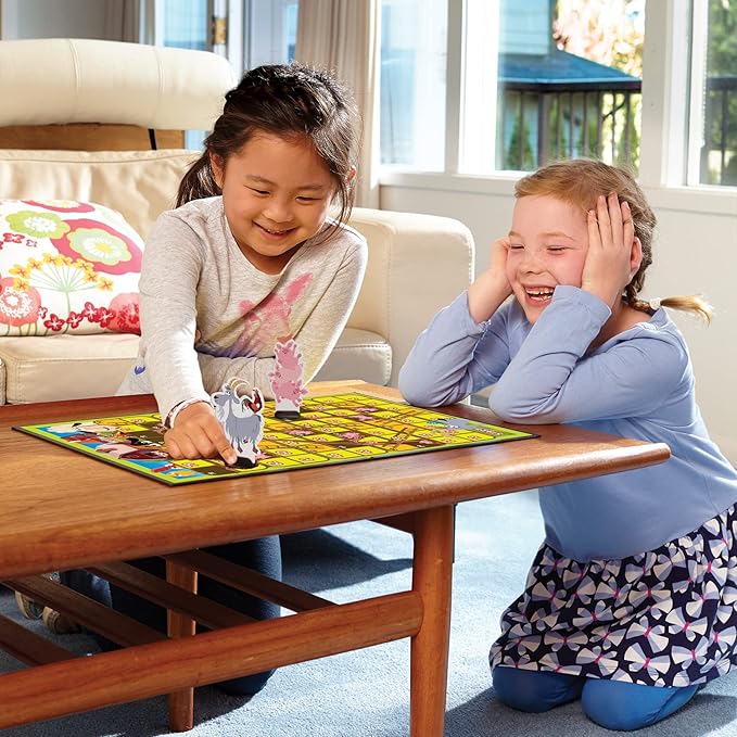 Outset Media Farm: Snakes and Ladders - No Reading Required, Preschool & Kids Board Game, Builds Children's Social & Developmental Skillls, Outset Media, Ages 3+, 2-6 Players