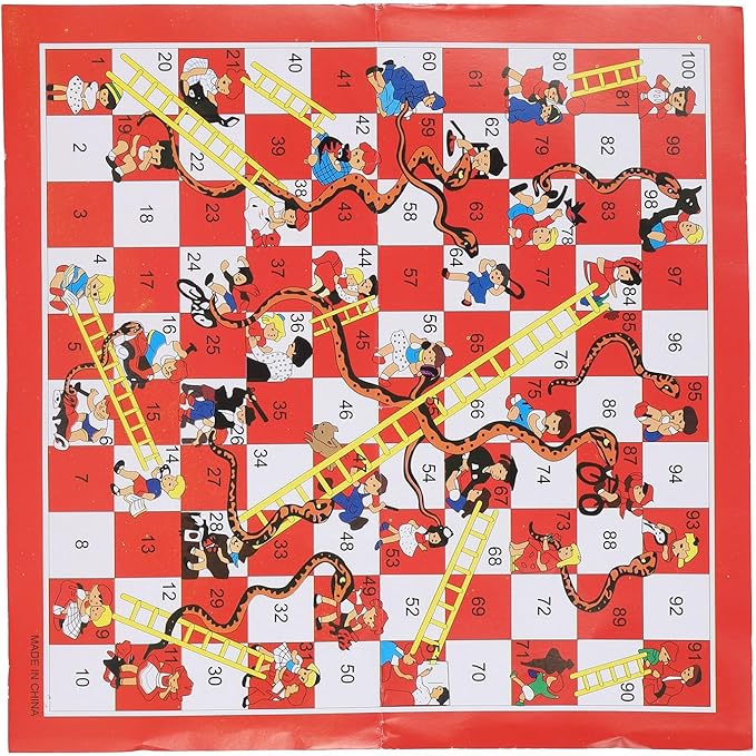 Snake and Ladder Chess Challenging Fun Enhance Relationship Board Game Set for Children and Family Perfect for Outdoor Travel Compact Size Enhances Logical Thinking
