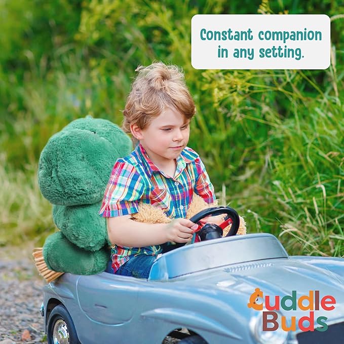Cuddle Buds 5lbs Weighted Dinosaur Stuffed Animal for Sensory Needs, 20'' Plush Dino, Weighted Stuffed Animals for Adults, Soft Dinosaur Toy