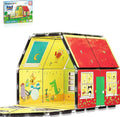 PicassoTiles Magnetic Tiles Pete the Cat Home Theme Building Blocks Double Sided Printing Toddler Magnet Toys Education STEM Learning Kit Construction Brain Development Preschool Kid Game Boy Girl 3+