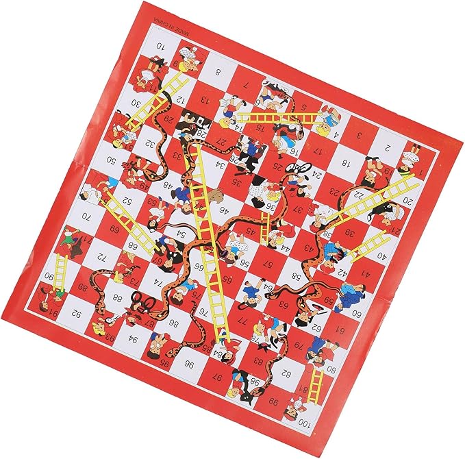 Snake and Ladder Chess Innovative Family Board Game Compact and Portable Plastic Material