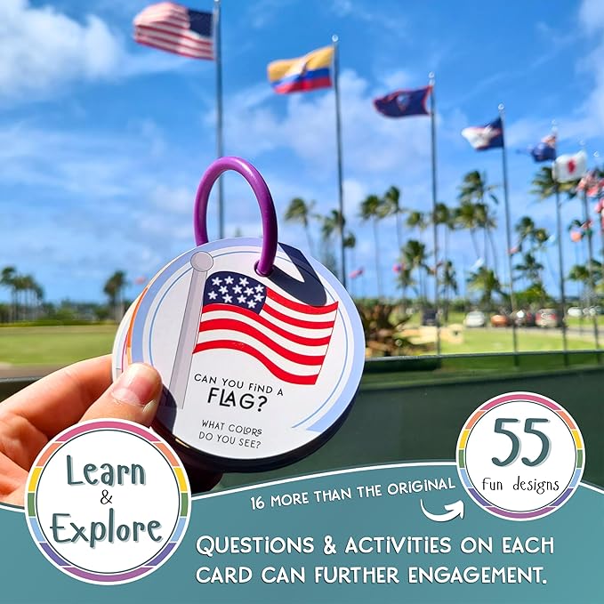 Children's Scavenger Hunt | Toddler Activities | Games for 2, 3 Year Old's & Up | Kids Educational Scavenger Hunt Cards (Travel Edition - Expanded Version)