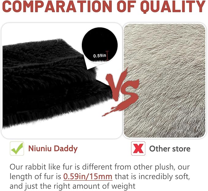 Niuniu Daddy 20" | 3.3 Pound Panda Weighted Stuffed Animals Plush Toys, Large Pillowfort Plush Animals for Kids Adults, Heavy Beads Big Body Pillow for Presents Birthday Christmas Holiday