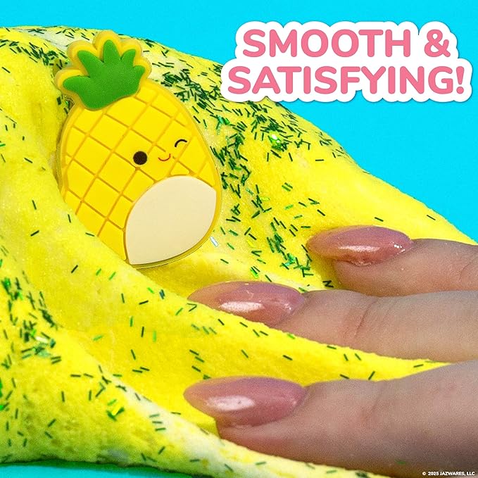 Original Squishmallows Maui Premium Cloud Slime - Limited Release, Pineapple Scent, 8 oz. Jar