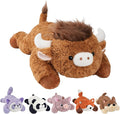 GILFWM 25" 5 Lbs Weighted Stuffed Animals Highland Cow, Heatable and Coolable Weighted Plush with Microwavable Heating Pad,Removable Soft Washable Cute Plushie Pillow Toy Gifts for Adults and Kids