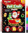 FUNNYB&G Foil Art Crafts for Kids Ages 4-8: Mother's Day 2026, Birthday Gift for Kids, Art and Crafts Supplies, Party Favors, Creative Toys for Kids 4 5 6 7 8 9 Years Old(Christmas)