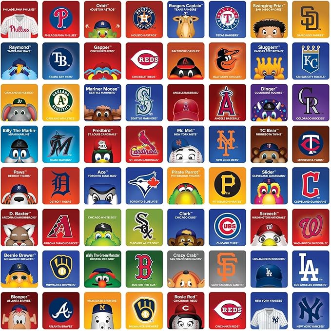 MasterPieces Officially Licensed MLB Picture Matching Card Game for Kids and Families