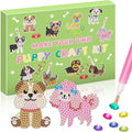 Labeol Arts and Crafts for Kids Ages 8-12 - Creat Your Own GEM Keychains-5D Diamond Art by Numbers GEM Art Kits for Kids Girls Toddler Crafts Age 6-7 6-8 10-12 (Puppy)