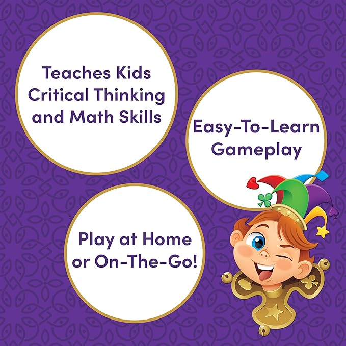 Five Crowns Jr Card Games for Kids – Family Games Night, Card Games for Families, Multi-Player, Screen Free, Travel Games, Playing Cards, Family Activities