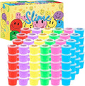 120 Pack for Kids Clear Crystal Bulk Slime Kit, Slimes Toys for Girls and Boys, Stress Relief, Non-Sticky, Classroom Reward, Easter Party Favors Supplies