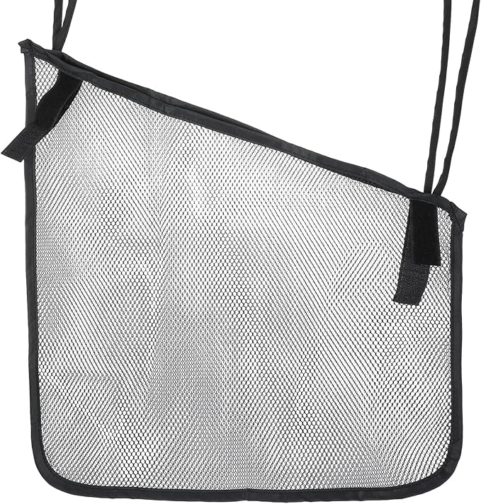 Thinp Stroller Sling Side Bag, Universal Stroller Organizer Cargo Net Strollers Caddy Mesh Storage Bag Strollers Accessories Fits for Nuna, Uppababy, Minu, Butterfly (Black)