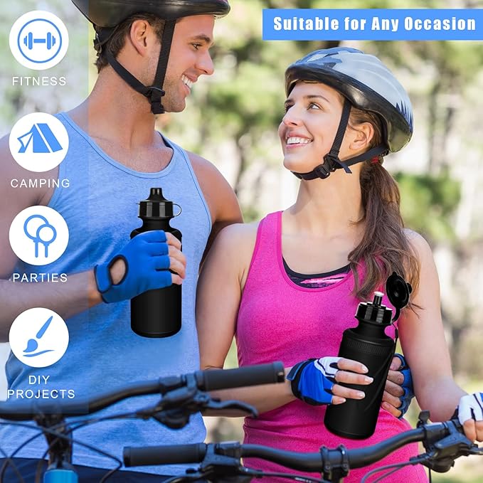 Zubebe 36 Pcs Sports Water Bottles Bulk Squeeze Reusable Bpa-free Plastic Water Bottles End of the Year Gifts Summer Gifts for Students School Travel Hiking Cycling Event Team Gift