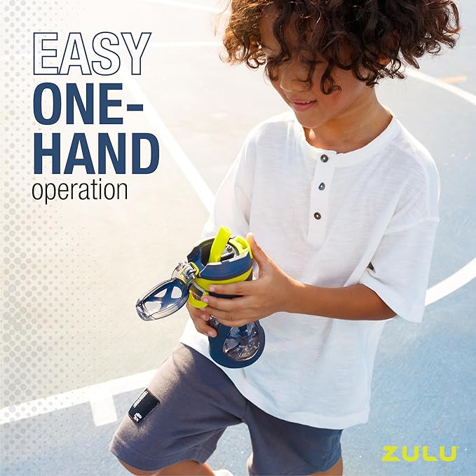 ZULU Torque 2 Pack 16oz Plastic Kids Water Bottle
