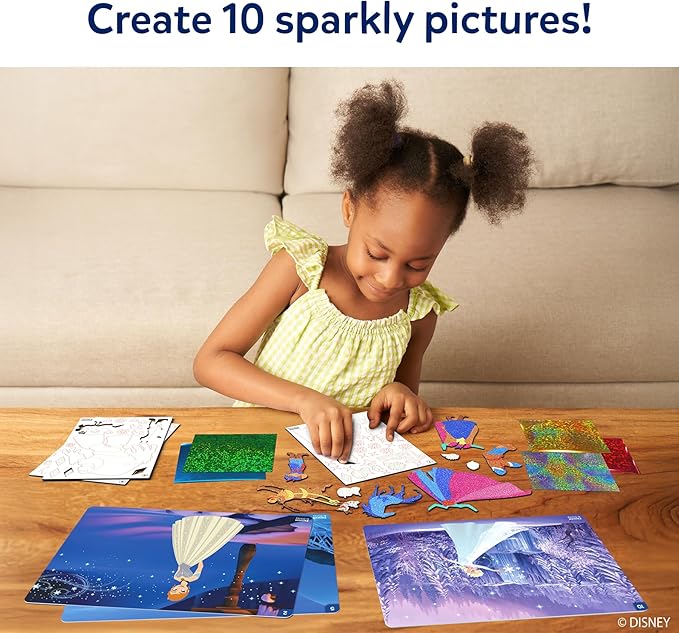 Skillmatics Foil Fun - Disney Frozen, Mess-Free Art for Kids, Craft Kits & Supplies, DIY Creative Activity, Travel Toys, Gifts for Fans of Elsa, Anna, Olaff, Girls, Boys, Ages 4, 5, 6, 7, 8, 9