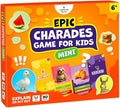 Epic Charades Mini Game for Kids Ages 6+ – Travel-Friendly Mini Edition – 80 Act Out & Explain Cards with Illustrations & Timer – Fun Educational Game for Family, Party, Classroom, Car Trips & Travel
