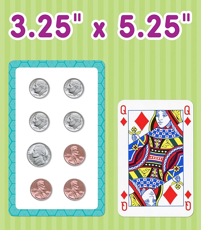 Carson Dellosa Education Time and Money, Addition and Subtraction Flash Cards, 3 Sets of Mathematics Flashcards, Kindergarten Learning Activities and Math Games for Kids 5-7