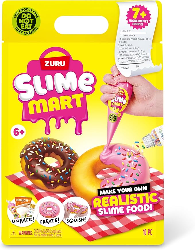 Slime Mart Small Bag by ZURU, Compound Slime Toy, Arts & Crafts for Kids and Kidults, Soft Slime Making Kit - Slime Kit for Girls Ages 6-10 - Fun Gift Idea for Boys Girls - Fidget Toys - Sensory Toys