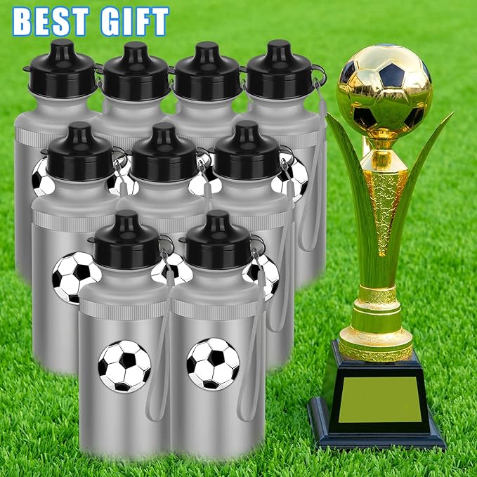 Zubebe 36 Pcs Sports Water Bottles Bulk Squeeze Reusable Bpa-free Plastic Water Bottles End of the Year Gifts Summer Gifts for Students School Travel Hiking Cycling Event Team Gift