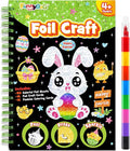 FUNNYB&G Foil Art Crafts for Kids Ages 4-8: Easter Basket Stuffers Essentials for Kids 2026, Easter Gifts for Kids, Crafts Supplies,Party Favors,Creative Toys for Kids 4 5 6 7 8 Years Old(Easter)