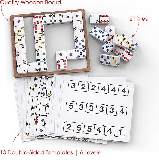 Keeping Busy Match the Dots Dominos Activity Kits for Dementia Patients | Dementia Activities for Seniors Alzheimers Products for Elderly Gifts | Memory Games for Adults Gifts for Elderly Men & Women