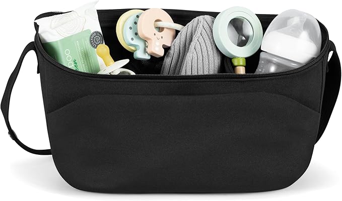 Joolz Organizer - Compact Accessory for Baby Stroller, Pushchair or Buggy - Easy to Attach - Baby Must Have Travel Essential- Extra Storage - Compatible with GEO/AER/HUB/Day Collections (Space Black)