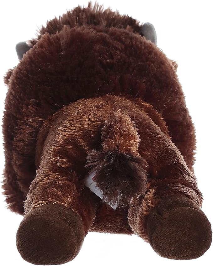 Aurora® Adorable Flopsie™ Bison Stuffed Animal - Used to Create Imaginative Play Adventures - Perfect for Birthdays, Kids and Adults, All Ages - Brown 12 Inches