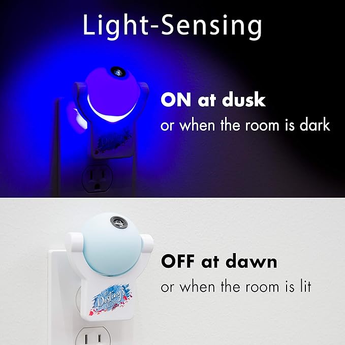 Projectables Frozen 2 LED Night Light, Plug-in, Dusk-to-Dawn Sensor, UL-Listed, 1 Image of Elsa, Anna, and Olaf on Ceiling, Wall, or Floor, Ideal for Bedroom, Nursery, 45027