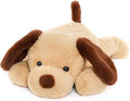 WEIGEDU Weighted Puppy Dog Stuffed Animal Plush Toy for Kids and Adults with Embroidered Eyes and Removable Weight Pack - 21.5 Inches, 2.3 lbs