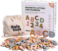 Magnetic Letters and Numbers for Kids – 135 Neutral Aesthetic Foam Alphabet Magnets for Fridge, Montessori Preschool Learning, Homeschool & Kindergarten