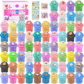 Butter Slime Kit 68 Pack, Mini Slime Party Favors for Girls Boys, Scented Bulk Slime Supplies & Kids, Stress Relief Toy, Soft & Non-Sticky, Birthday Stocking Fillers Goodie Bags Stuffers