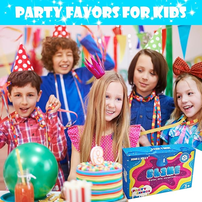 24 Pack Slime Kit for Kids -No Messy Glitter Clear Slime Kit for Girls 8-12 with Sequins, Non Sticky Stress Relief Toy for Kid & Adult, Princess Toys, Party Favors, Classroom Prizes