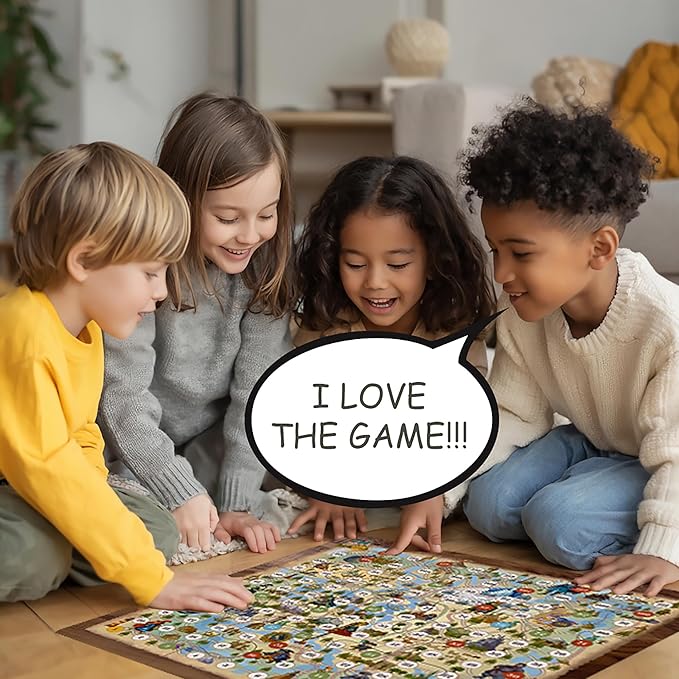 Fairy Tale Snake and Ladder Style Board Game for Kids Ages 4-8 – Large Fantasy Adventure Family Game – Chutes and Ladders Style – NYYD Quest for Happily Ever After